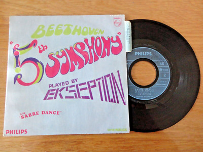 45 Trs '' BEETHOVEN 5th SYMPHONY played by EKSEPTION '' mit Zunge 1969 RAR