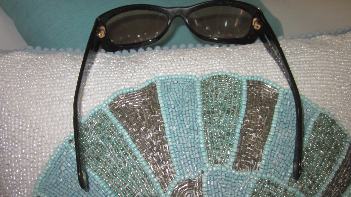 Chanel BLACK BROWN CRYSTAL CC\'S vintage Sunglasses CHANEL Butterfly Sunglasses Black Swarovski Crystal CC Logo main image 2