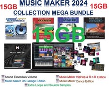 MUSIC MAKER 2024 MEGA BUNDLE COLLECTION OF OVER 15GB OF 25,000 LOOPS SAMPLES