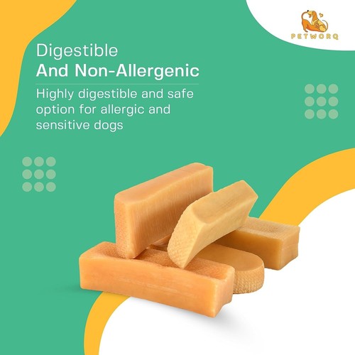 Masticable natural para perros 100% Himalaya yak mastica 4 piezas queso pequeño golosinas para perros - Imagen 7 de 7