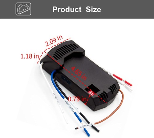 Ceiling Fan Wall Remote Control UC9050T 4DIP Switch For Harbor Breeze Hampton - Picture 51 of 52