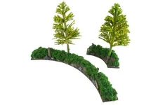 WWG Battle Bocage Curved Sections x 2 – 28mm WW2 Wargaming Terrain Model