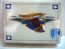 Harley Davidson Motorcycle Bike Eagle Hoyle Game Playing Card Complete Vtg HTF