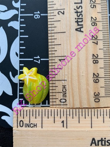 Star fruit handmade silicone mold for Fondant-Resin-crafts-clay-Candy-chocolate. - Picture 4 of 9