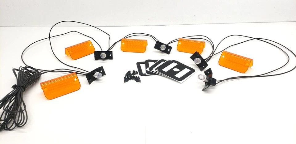 Kit de lentes/juntas y arnés de cableado LED Amber Lund Visor Cab Moon Sun Lens Foto 2 de 4