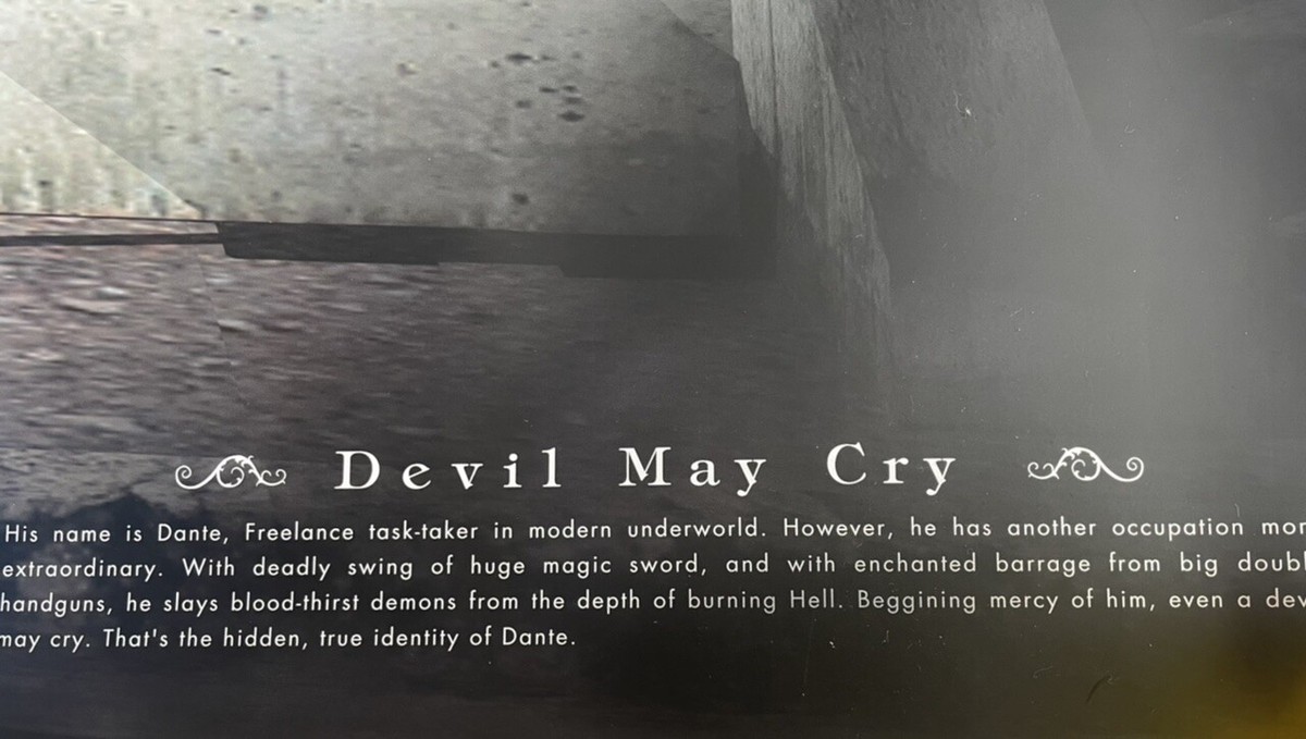 Devil May Cry 5th Anniversary Silver Layer Poster B Type Game