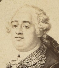 LOUIS XVI, KING OF FRANCE. CDV OF ARTWORK. PARIS, FRANCE.