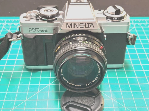 Clean View Finder - Minolta XG-M Camera  W/50mm F1.7  Lens(Tested)