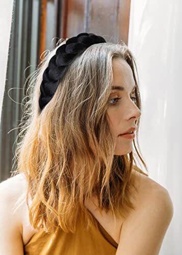 Headbands for Women, Non-Slip Soft Solid Thick Wide Solid Color Girls Hair - Picture 3 of 7