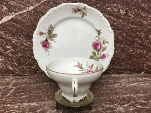 Vintage Rosenthal Mose Rose Footed Tea Cup & Plate - Picture 2 of 9