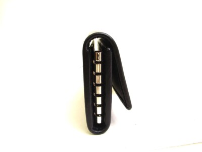 Auth GUCCI GG Imprimee Black Leather 6 Pics Key Cases #a163 | eBay
