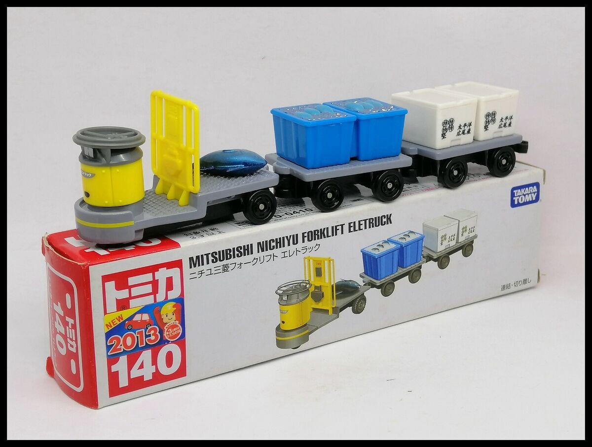 TOMICA 140 Mitsubishi Nichiyu Forklift Eletruck TOMY Fish TOMICA 140 Mitsubishi Nichiyu Forklift Eletruck TOMY Fish