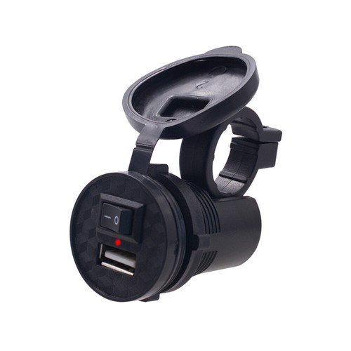 Motorcycle USB Charger 12V Single Port USB Car Charger with and Indication - 第 1/12 張圖片