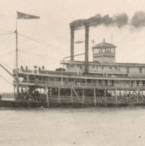 1907 Vicksburg Mississippi Flussdampfer S. S. Brown Sternwheel Paket, Postkarte - Bild 3 von 4