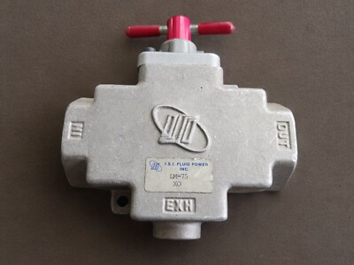 ISI FLUID POWER LM-75 XO,  Pneumatic Safety Lockout Valve, 3/4 '' In/out EXH 1/2''