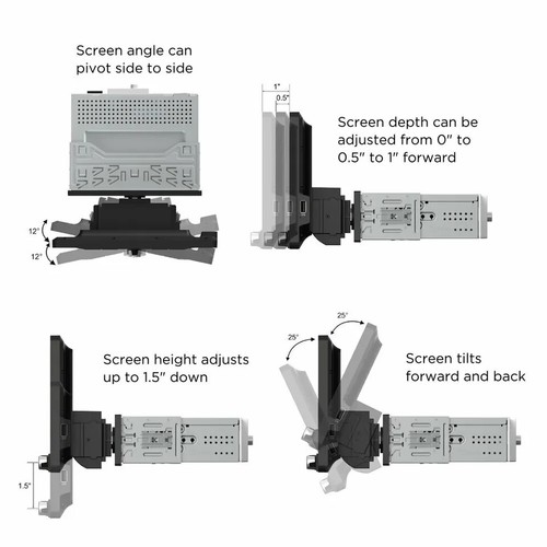 DM90MIR 9" Single DIN Bluetooth USB Mirroring Mech-less Car Media Receiver - Picture 6 of 8