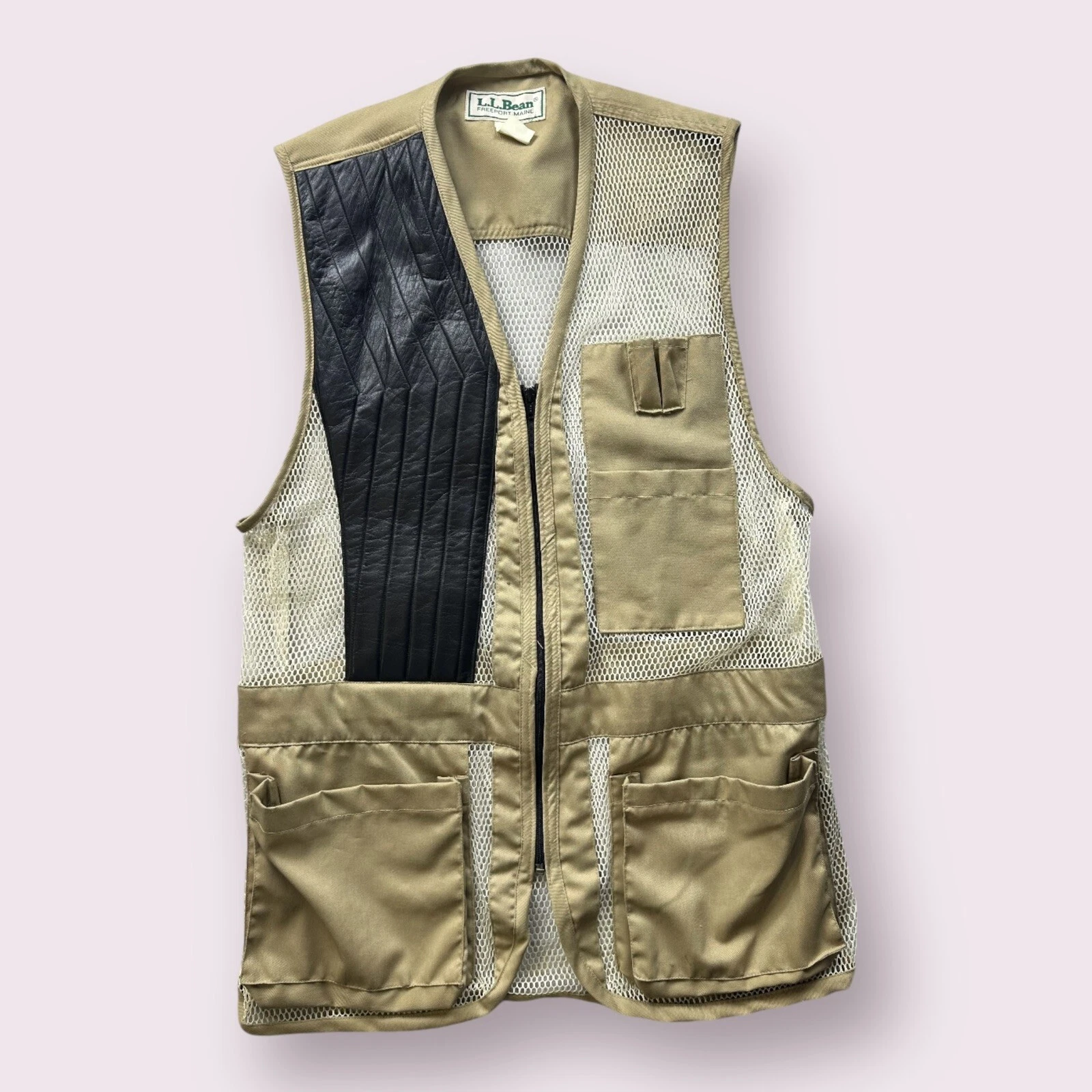 Vintage Men’s L.L. Bean Fishermens Fly Fishing Vest Mesh 90s Outdoors Size L