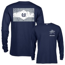 Utah State University Aggies School Flag Long Sleeve Tee T-shirt