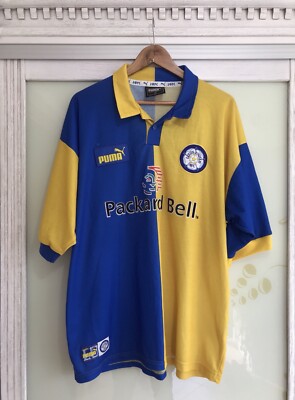 Leeds United 1997-1998 Away Soccer Jersey Football Kit Shirt Size