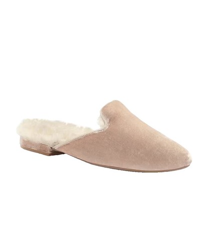 Lenys World Slippers Mules Candy Ivory Velvet Marche Hand Made In Italy Size L Camel - Velvet Marche – Lenysworld main image 4