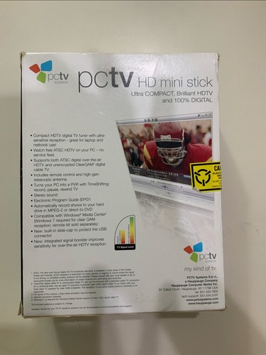 NEW Hauppauge PCTV HD Mini Stick USB 100% Digital HDTV Tuner + Remote Antenna U3 - Picture 6 of 6