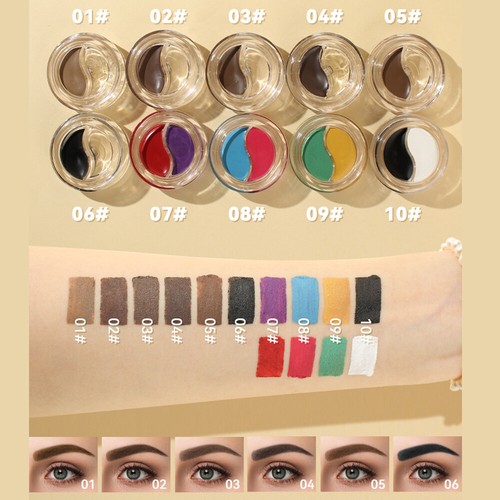 Styling Eye Brow Brows Colorful Tinted Wax Enhancers Eyebrow Cream Gel Color - Picture 7 of 34