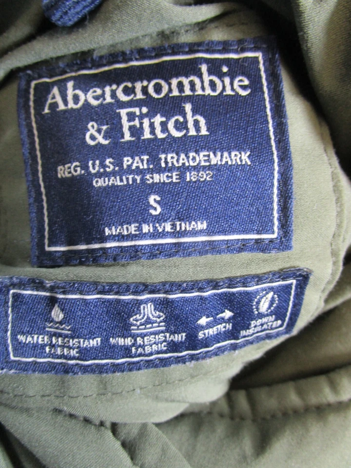 Abercrombie & Fitch Jacket Womens Small Green Insulated Parka Puffer * - Image 3 of 4