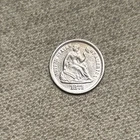 1871 Seated Liberty Half Dime BU Details