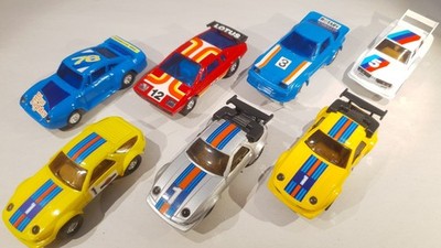 Slotcar 7 Stück Artin Toltoy Euro-Play Quikslot 1:43 Porsche 959 BMW 320i Lotus