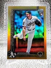 Gunnar Hoglund (RC) 2025 Topps Update Gold Rainbow Foil 29/50 #US-254 Athletics