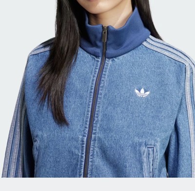 ジャケット・アウター Adidas DENIM FIREBIRD TRACKTOP 3XL Adidas Denim Firebird Track Top True Black Denim – Xtreme
