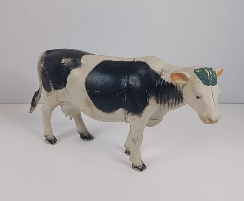2- 1986 Vintage Imperial Farmer Dairy Cow Hard Rubber Plastic - Picture 11 of 13