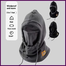 Winter Warm Hat with Mask and Neck Warmer 3-in-1 Windproof Balaclava for Men