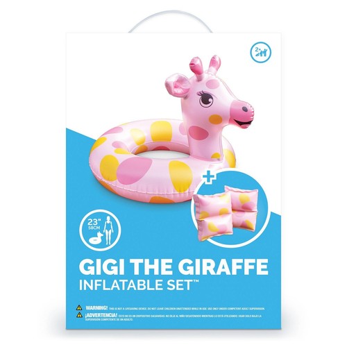 Gigi The Giraffe Inflatable Tube and Armband Set L90257SET - Picture 4 of 4