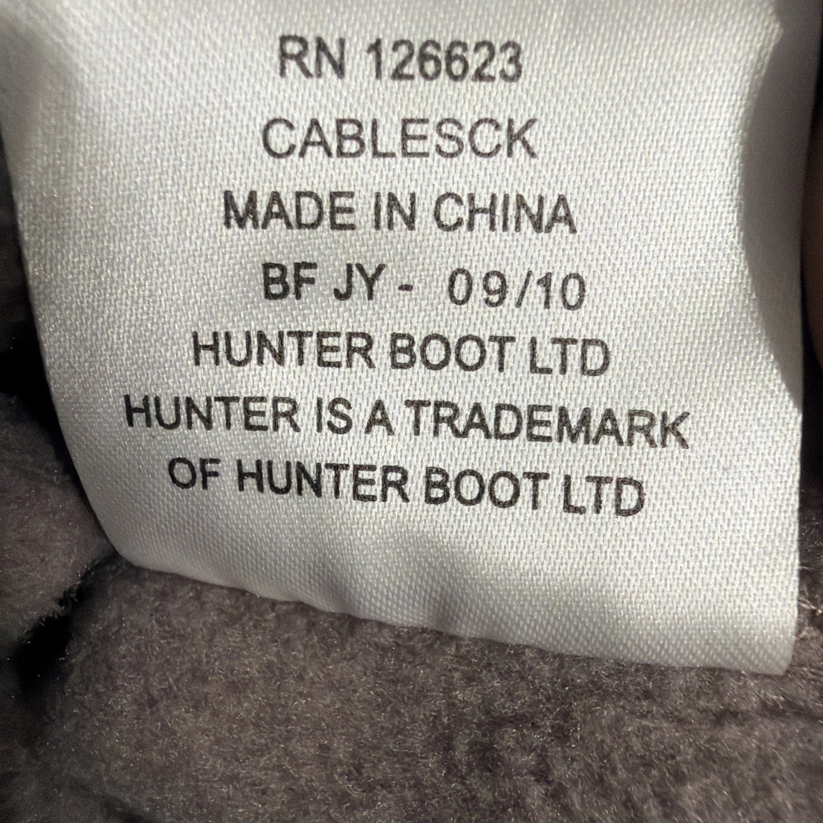 Hunter Tall Boot Liners Inserts Gray M Fleece Kni… - image 4