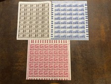 ITALY 1960 - SHIPMENT OF A THOUSAND - MNH ** 3 values in full sheet x40