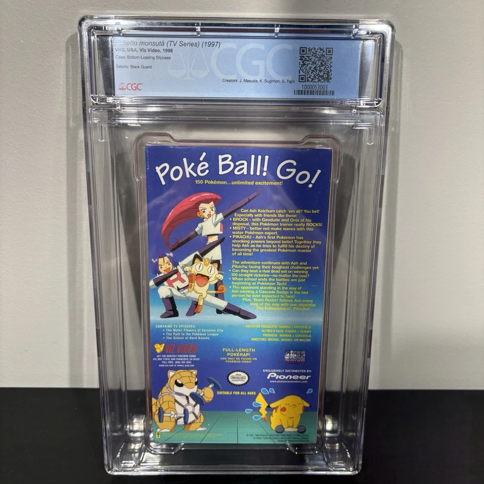 Pokemon Vol. 3: The Sisters Of Cerulean City (VHS, 1999) New Sealed CGC 9.6 A++ - Image 4 of 4