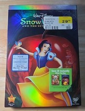 Disney  s Snow White And The Seven Dwarfs DVD 2009 2-Disc Set NEW With Slipcover