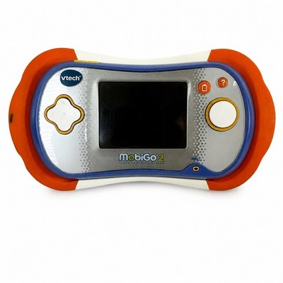 VTech MobiGo 2 Touch Learning System Blue Orange Handheld Console Tested Works