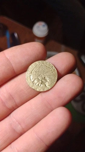 1908 5 dollar indian head gold coin