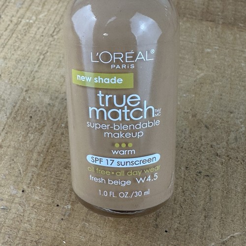 3 PACK L'Oreal Paris True Match Super Blendable Foundation W4.5 Fresh Beige 1 Oz - Picture 3 of 5