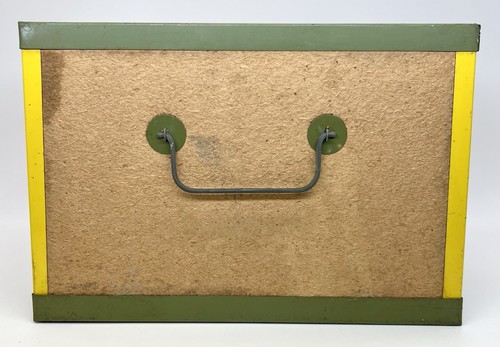 VINTAGE OBERLIN OHIO FISHING BAIT CANTEEN 12" X 12" X 8.5" RARE SIZE - Pre 1970s - Picture 3 of 9