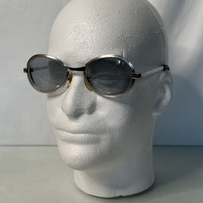 Vintage 1940s Mid-Century Oval Eyeglasses   Hand-Finished Metal Frames   Artisan