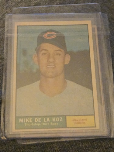 1961 Topps Mike De La Hoz RC #191 Cleveland Indians Excellent