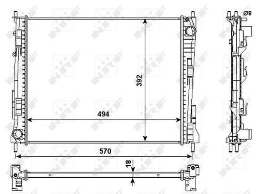 ✅Fits NRF NRF 53991 Engine radiator RENAULT TWINGO II, WIND 53991 E ⭐UK Seller⭐ - Image 15