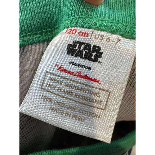 Hanna Andersson Boys Star Wars Christmas Pajamas Top US 6/7 120 Organic Cotton - Picture 5 of 6