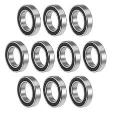 10x 6905-2RS Deep Groove Ball Bearings Z2 Double Shielded Carbon Steel