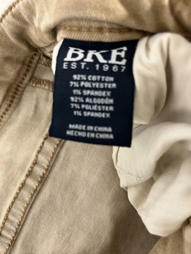 Men’s BKE Nolan Khaki Stone Washed Jeans Size 36X32 - Picture 4 of 9