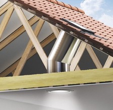 VELUX 1.7m Sun Tunnel Rigid Tubing and Elbow of Hyperreflective Material