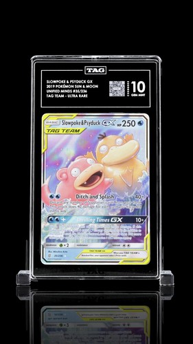 Slowpoke & Psyduck-GX graded TAG 10 for sale on eBay